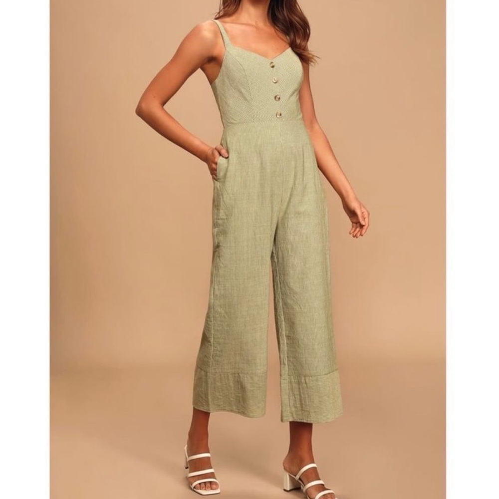 Lulus size medium striped jumpsuit